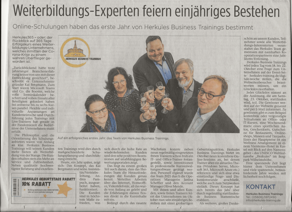 Unternehmen Herkules Business Trainings