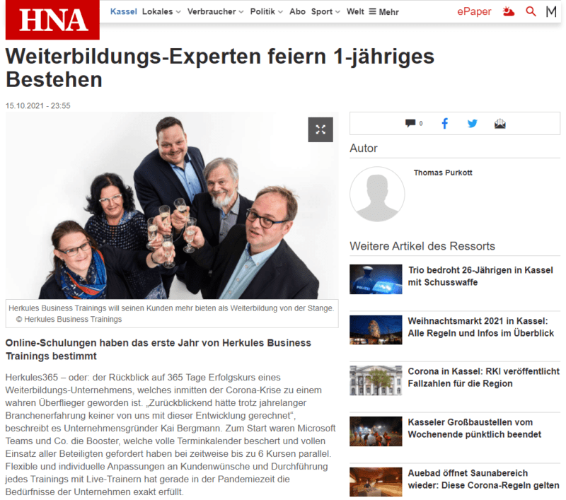 Unternehmen Herkules Business Trainings